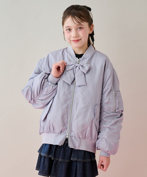 セール】リボンチャームつきMA-1（ブルゾン）｜mezzo piano Junior