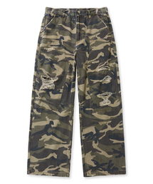 BROWNBREATH（ブラウンブレス）の「DESTROYED CAMO DOUBLE KNEE PANTS - KHAKI（その他パンツ）」