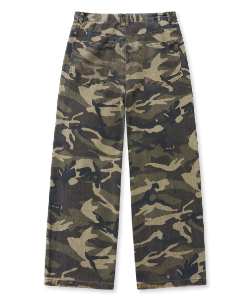 BROWNBREATH（ブラウンブレス）の「DESTROYED CAMO DOUBLE KNEE PANTS - KHAKI（その他パンツ・レディース・その他・XL/S/M/L）」の2枚目の写真