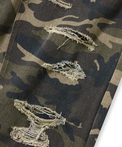 BROWNBREATH（ブラウンブレス）の「DESTROYED CAMO DOUBLE KNEE PANTS - KHAKI（その他パンツ・レディース・その他・XL/S/M/L）」の5枚目の写真