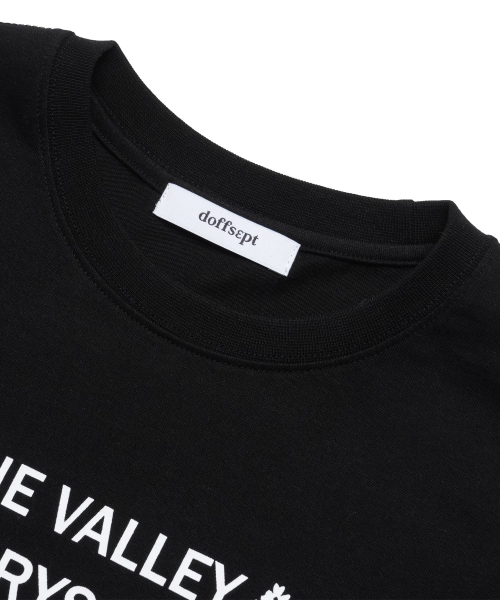 DOFFSEPT(ドフセプト)の「黒のブルーミングTシャツ(Tシャツ/カットソー・レディース・その他・FREE)」の4枚目の写真