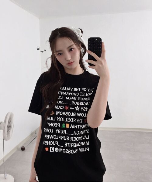 DOFFSEPT(ドフセプト)の「黒のブルーミングTシャツ(Tシャツ/カットソー・レディース・その他・FREE)」の8枚目の写真