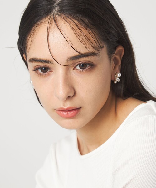 green label relaxing(グリーンレーベルリラクシング)の「4ランダム イヤリング(イヤリング・レディース・オフホワイト・FREE)」の2枚目の写真