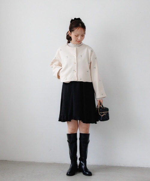 flower（フラワー）の「スウィートミニワンピース2（ワンピース・レディース・グレー/ブラック・FREE）」の8枚目の写真