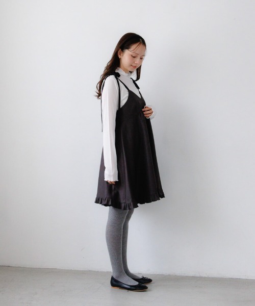 flower（フラワー）の「スウィートミニワンピース2（ワンピース・レディース・グレー/ブラック・FREE）」の13枚目の写真