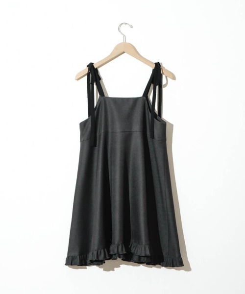 flower（フラワー）の「スウィートミニワンピース2（ワンピース・レディース・グレー/ブラック・FREE）」の18枚目の写真