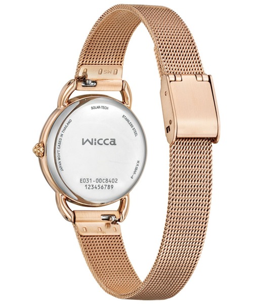 wicca(ウィッカ)の「wicca ウィッカ ソーラーテック 限定モデル ピンクゴールド KP6-065-21(アナログ腕時計・レディース・ピンクゴールド・FREE)」の8枚目の写真