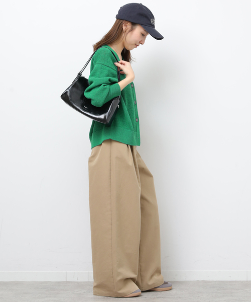 JOURNAL STANDARD relume（ジャーナルスタンダード　レリューム）の「リネンコットンVカーディガン（カーディガン/ボレロ・レディース・アイボリー/グリーン/ネイビー・FREE）」の12枚目の写真