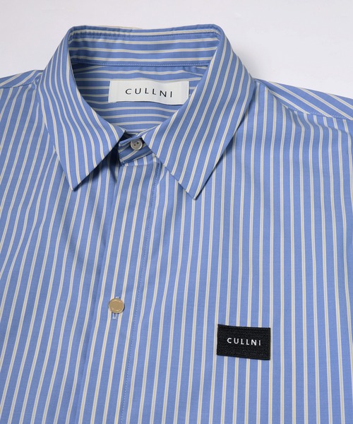 CULLNI(クルニ)の「High Count Broad Embroidery Patch Stripe Shirt(シャツ/ブラウス・メンズ・キャメル/ブルー系1/ブルー/ブルー系2・0/1/2)」の17枚目の写真