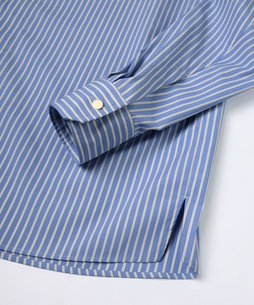 CULLNI(クルニ)の「High Count Broad Embroidery Patch Stripe Shirt(シャツ/ブラウス・メンズ・キャメル/ブルー系1/ブルー/ブルー系2・0/1/2)」の19枚目の写真