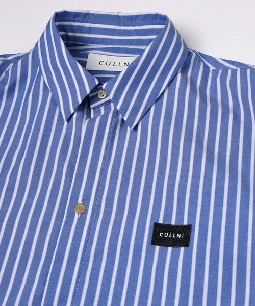 CULLNI(クルニ)の「High Count Broad Embroidery Patch Stripe Shirt(シャツ/ブラウス・メンズ・キャメル/ブルー系1/ブルー/ブルー系2・0/1/2)」の20枚目の写真