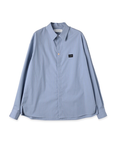 CULLNI(クルニ)の「High Count Broad Embroidery Patch Stripe Shirt(シャツ/ブラウス・メンズ・キャメル/ブルー系1/ブルー/ブルー系2・0/1/2)」の22枚目の写真