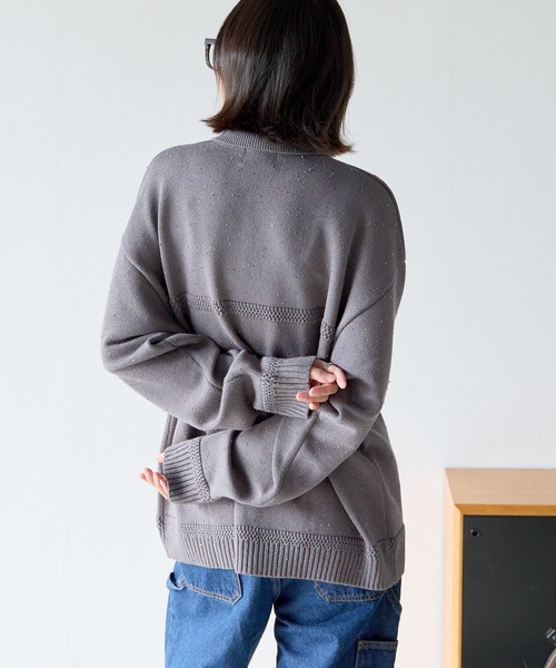 PBLIM(ページボーイリム)の「《UNISEX》カラーネップカーデ(カーディガン/ボレロ・レディース・グレー/ブラック・FREE)」の12枚目の写真