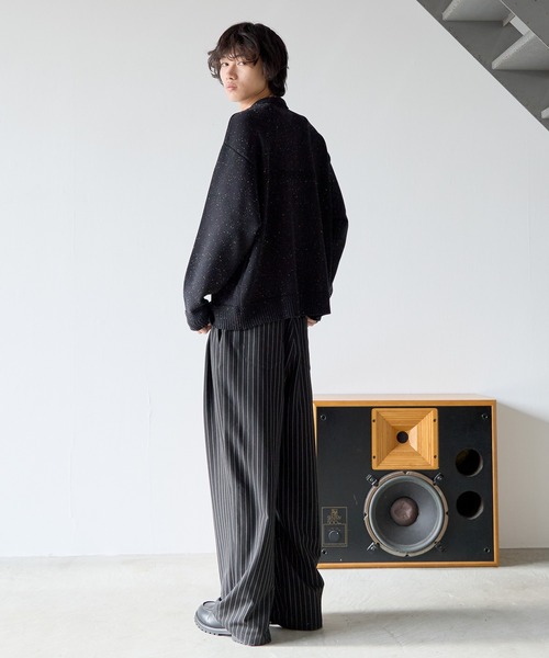 PBLIM(ページボーイリム)の「《UNISEX》カラーネップカーデ(カーディガン/ボレロ・レディース・グレー/ブラック・FREE)」の8枚目の写真