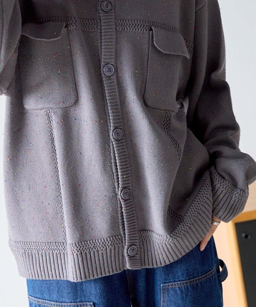 PBLIM(ページボーイリム)の「《UNISEX》カラーネップカーデ(カーディガン/ボレロ・レディース・グレー/ブラック・FREE)」の13枚目の写真