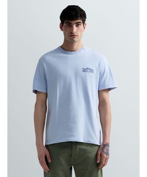 REPLAY(リプレイ)の「オープンエンドジャージービーチフェスTシャツ(Tシャツ/カットソー・メンズ・ベビーピンク/スカイブルー・LARGE/MEDIUM/X-LARGE/SMALL)」の3枚目の写真