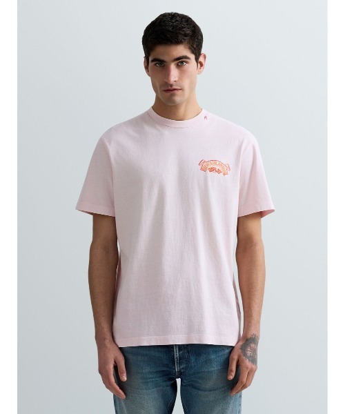 REPLAY(リプレイ)の「オープンエンドジャージービーチフェスTシャツ(Tシャツ/カットソー・メンズ・ベビーピンク/スカイブルー・LARGE/MEDIUM/X-LARGE/SMALL)」の4枚目の写真
