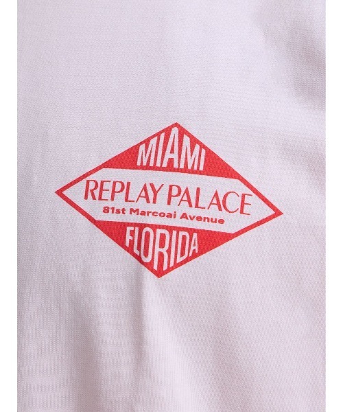 REPLAY(リプレイ)の「オープンエンドジャージービーチフェスTシャツ(Tシャツ/カットソー・メンズ・ベビーピンク/スカイブルー・LARGE/MEDIUM/X-LARGE/SMALL)」の6枚目の写真