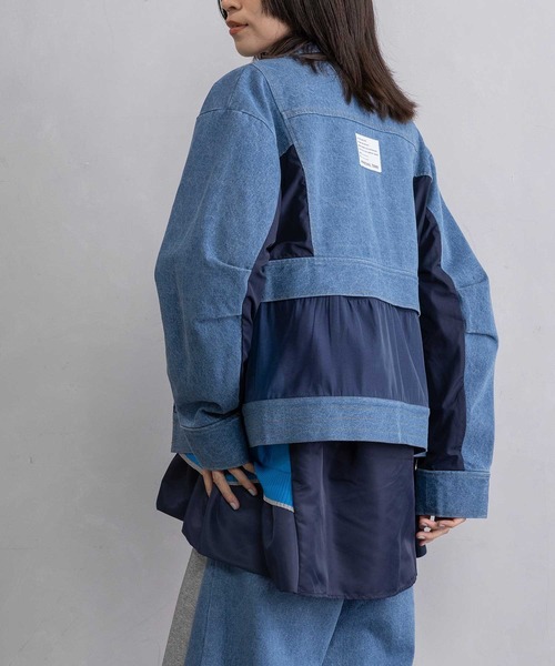 MARECHAL TERRE(マルシャルテル)の「2wayデニムジャケット(デニムジャケット・レディース・ブルー/グレー/インディゴブルー/ブラック・MEDIUM)」の12枚目の写真