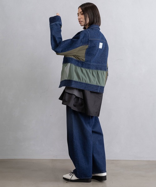 MARECHAL TERRE(マルシャルテル)の「2wayデニムジャケット(デニムジャケット・レディース・ブルー/グレー/インディゴブルー/ブラック・MEDIUM)」の21枚目の写真