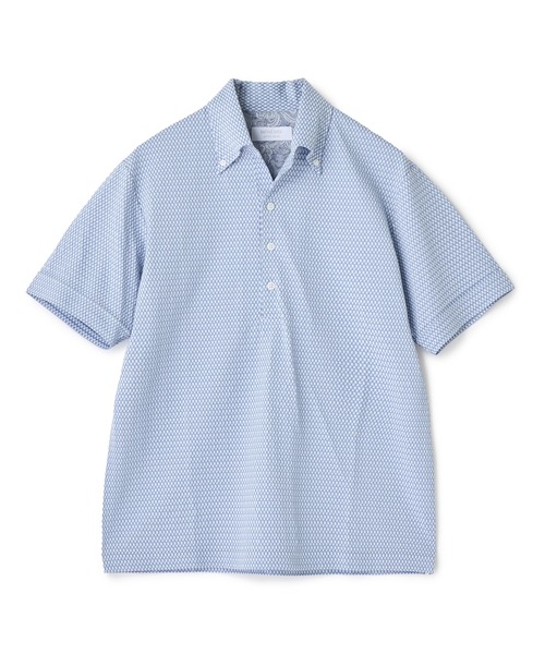 MEN'S BIGI(メンズビギ)の「【ACTIVE TAILOR】ニットサッカーポロシャツ<COOL MAX/吸水速乾>(ポロシャツ・メンズ・グレー/ブルー/ブルー系その他/ネイビー・01/02/03/04)」の4枚目の写真