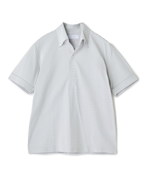 MEN'S BIGI(メンズビギ)の「【ACTIVE TAILOR】ニットサッカーポロシャツ<COOL MAX/吸水速乾>(ポロシャツ・メンズ・グレー/ブルー/ブルー系その他/ネイビー・01/02/03/04)」の1枚目の写真