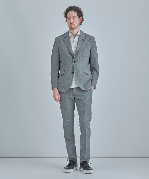 MEN'S BIGI(メンズビギ)の「【ACTIVE TAILOR】ニットサッカーポロシャツ<COOL MAX/吸水速乾>(ポロシャツ・メンズ・グレー/ブルー/ブルー系その他/ネイビー・01/02/03/04)」の11枚目の写真
