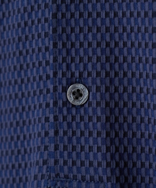 MEN'S BIGI(メンズビギ)の「【ACTIVE TAILOR】ニットサッカーポロシャツ<COOL MAX/吸水速乾>(ポロシャツ・メンズ・グレー/ブルー/ブルー系その他/ネイビー・01/02/03/04)」の16枚目の写真