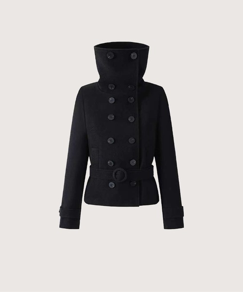 Double Button Waisted Short Coat