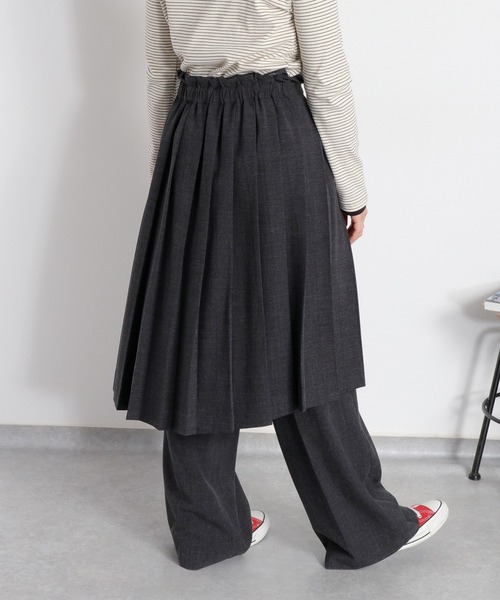 cepo（セポ）の「〈セットアップ対応〉2wayプリーツビスチェスカート（スカート・レディース・ベージュ/チャコール・M）」の21枚目の写真