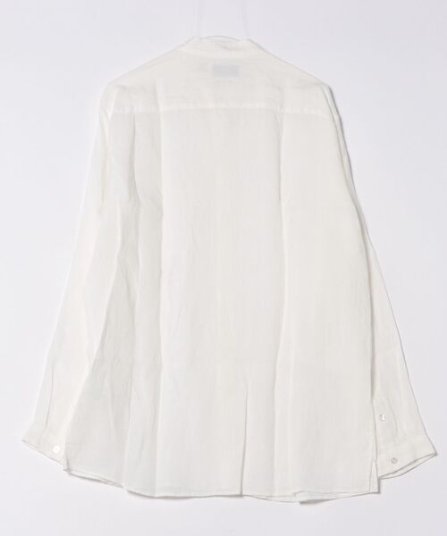 BLUE BLUE JAPAN(ブルーブルージャパン)の「リネン スタンドカラー ロングスリーブシャツ(シャツ/ブラウス・メンズ・ホワイト・S/M/L/XL)」の9枚目の写真