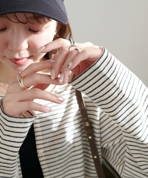 DISCOAT（ディスコート）の「【WEB限定】起毛前後2WAYカーディガン（Tシャツ/カットソー・レディース・ブラック/アイボリー/ホワイト/ピンク/ライトグレー/ネイビー/ブラック系その他/グレー/グレー系その他・FREE）」の13枚目の写真