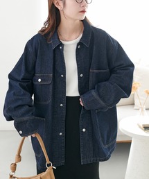 DISCOAT（ディスコート）の「【Enlude】デニムカバーオール《ユニセックス》（デニムジャケット）」