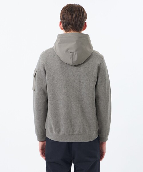 MACKINTOSH PHILOSOPHY（ﾏｯｷﾝﾄｯｼｭ ﾌｨﾛｿﾌｨｰ）の「リブダンボールニット コンビパーカー（パーカー・メンズ・グレー系その他2・40/38）」の6枚目の写真