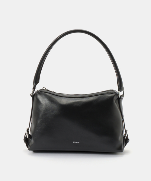 STANDOIL（スタンドオイル）の「【WEB＋一部店舗限定】STAND OIL / スタンドオイル Mushy Bag Mini（ショルダーバッグ・レディース・ホワイト/キャメル/ブラック・FREE）」の3枚目の写真