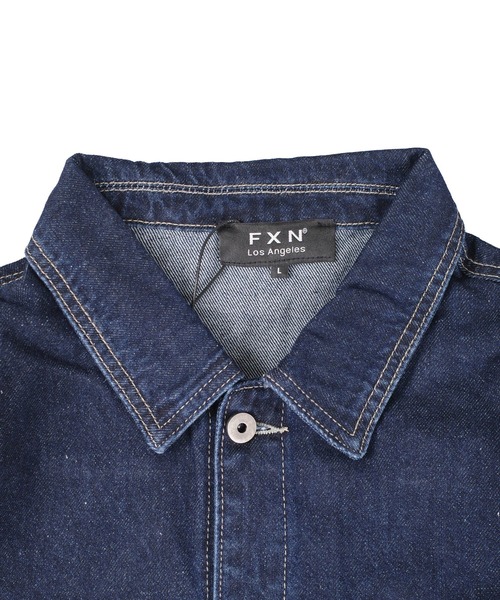 INNOCENT（イノセント）の「【T16】【FXN Los Angeles/エフエックスエヌ ロサンゼルス】DENIM CHORE COAT F-0910（デニムジャケット・メンズ・インディゴブルー/ダークインディゴブルー/ブラック・MEDIUM/LARGE/X-LARGE/XX-LARGE/SMALL）」の11枚目の写真
