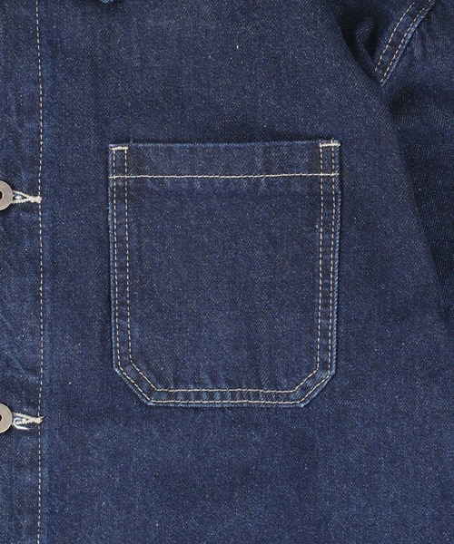 INNOCENT（イノセント）の「【T16】【FXN Los Angeles/エフエックスエヌ ロサンゼルス】DENIM CHORE COAT F-0910（デニムジャケット・メンズ・インディゴブルー/ダークインディゴブルー/ブラック・MEDIUM/LARGE/X-LARGE/XX-LARGE/SMALL）」の14枚目の写真
