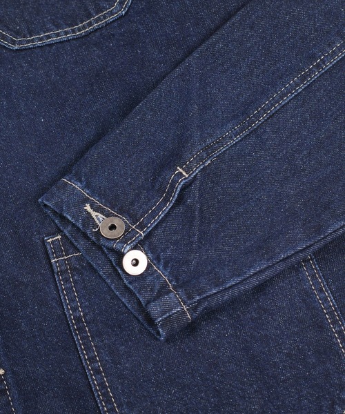 INNOCENT（イノセント）の「【T16】【FXN Los Angeles/エフエックスエヌ ロサンゼルス】DENIM CHORE COAT F-0910（デニムジャケット・メンズ・インディゴブルー/ダークインディゴブルー/ブラック・MEDIUM/LARGE/X-LARGE/XX-LARGE/SMALL）」の15枚目の写真