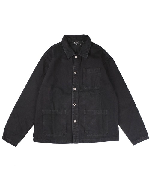 INNOCENT（イノセント）の「【T16】【FXN Los Angeles/エフエックスエヌ ロサンゼルス】DENIM CHORE COAT F-0910（デニムジャケット・メンズ・インディゴブルー/ダークインディゴブルー/ブラック・MEDIUM/LARGE/X-LARGE/XX-LARGE/SMALL）」の4枚目の写真