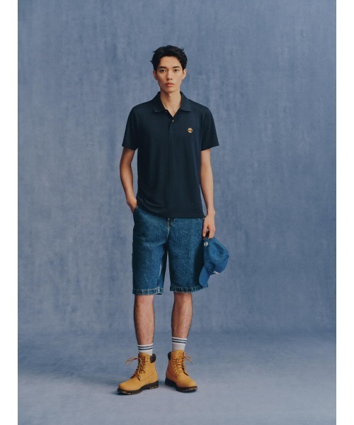 Timberland(ティンバーランド)の「デニム カーペンター ショーツ ユニセックス(デニムパンツ・メンズ・ブルー・29inch/30inch/32inch/34inch/36inch/38inch)」の6枚目の写真
