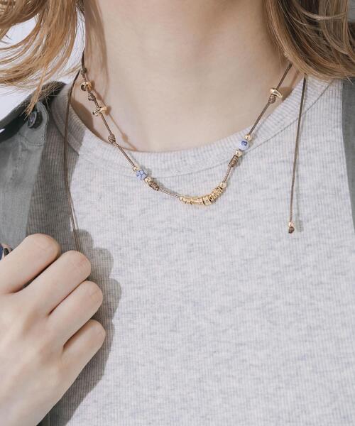 SMELLY（スメリー）の「マルチビーズコードチョーカー（チョーカー・レディース・ブラウン系その他・-）」の5枚目の写真