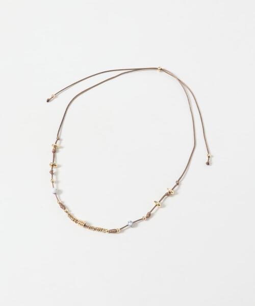 SMELLY（スメリー）の「マルチビーズコードチョーカー（チョーカー・レディース・ブラウン系その他・-）」の7枚目の写真