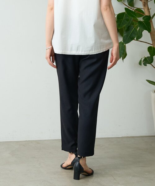 LIVETART(リヴェタート)の「リネン調トラックパンツ(その他パンツ・レディース・ブラック/ホワイト・1/0/2)」の18枚目の写真