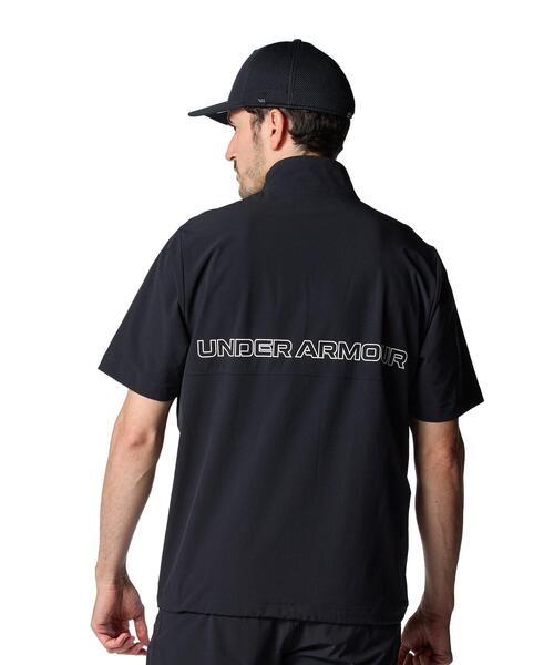 UNDER ARMOUR(アンダーアーマー)の「UAドライブ ウインド ショートスリーブ ジャケット(ゴルフ/メンズ)(その他アウター・メンズ・ブラック・M/L/XL/2XL/S)」の1枚目の写真