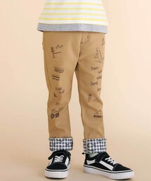SLAP SLIP（スラップスリップ）の「裾折り返しプリントストレッチツイルパンツ(80~130cm)（その他パンツ）」