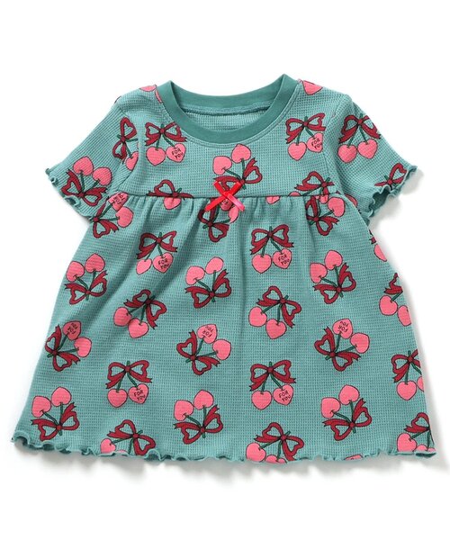 Ampersand（アンパサンド）の「【リンク】カラフルポップ総柄パジャマ（ルームウェア/パジャマ・キッズ・ピンク/エメラルド・140/130/120/110/100/90/80）」の3枚目の写真