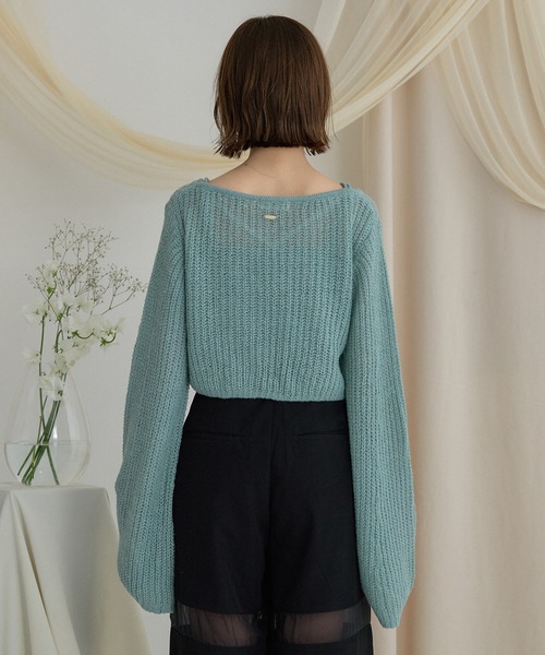 mideal(マイディール)の「sheer knit flare ensemble / シアーニットフレアアンサンブル(アンサンブル・レディース・ライトグリーン/ベビーピンク/ライトブルー・FREE)」の17枚目の写真