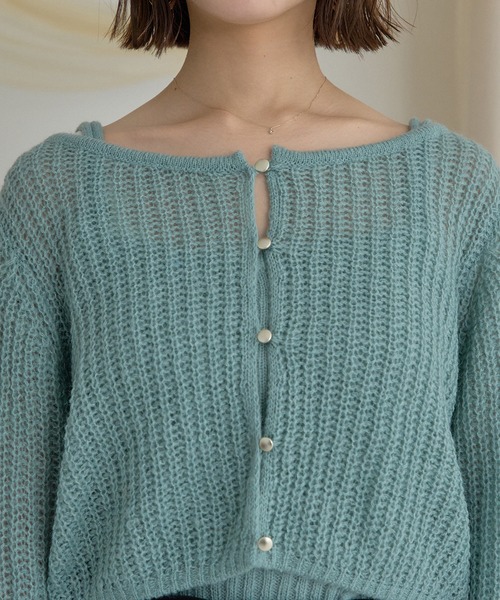 mideal(マイディール)の「sheer knit flare ensemble / シアーニットフレアアンサンブル(アンサンブル・レディース・ライトグリーン/ベビーピンク/ライトブルー・FREE)」の21枚目の写真