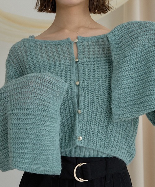 mideal(マイディール)の「sheer knit flare ensemble / シアーニットフレアアンサンブル(アンサンブル・レディース・ライトグリーン/ベビーピンク/ライトブルー・FREE)」の22枚目の写真