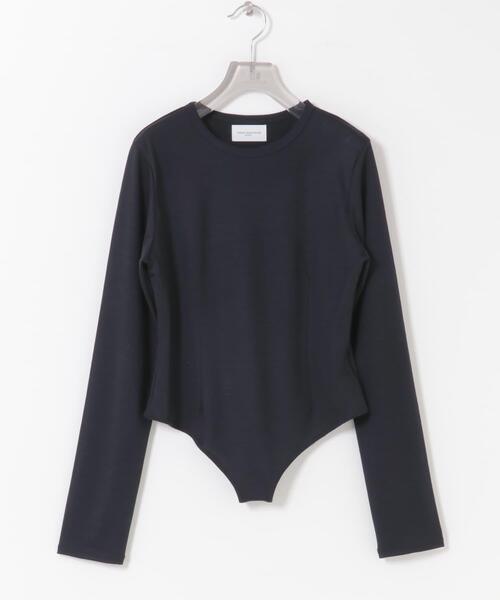 URBAN RESEARCH(アーバンリサーチ)の「new basic WASHABLE WOOL CONTOUR TOP(Tシャツ/カットソー・レディース・ブラック/ネイビー/チャコールグレー・FREE)」の3枚目の写真